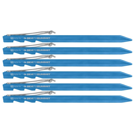 Zeltstifte Sea to Summit Ground Control Light Tent Pegs (6 Pack) blau