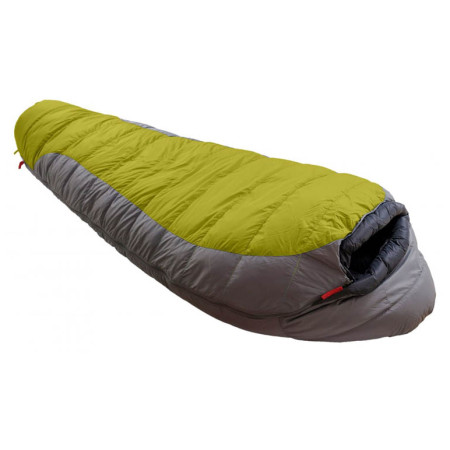 Daunenschlafsack Warmpeace Viking 1200 195 cm (2020) grün/grau Grey/Black/Hay/Steel