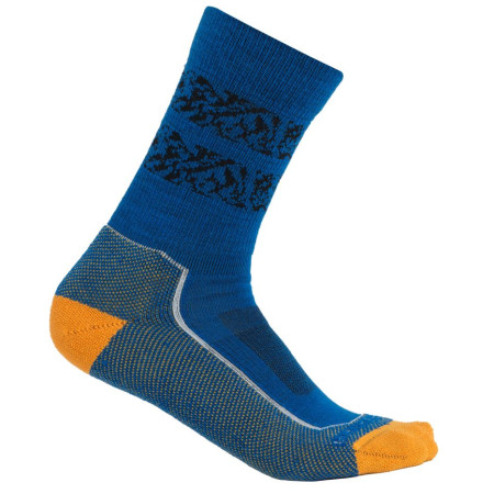 Herrensocken Icebreaker M Hike+ Light Crew Natural Summit blau Lazurite/Solar/Snow