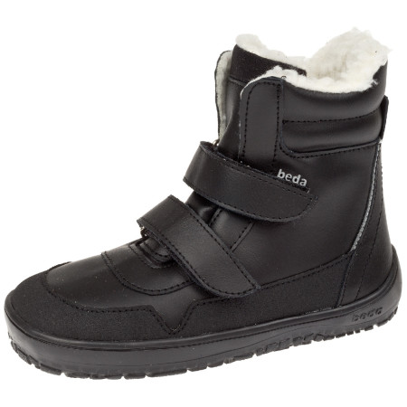 Kinder-Barfußschuhe Beda Just Black Black schwarz Black