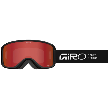 Skibrille Giro Sagen Black Stacked-Amber Scarlet/Yellow