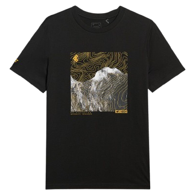 Herren-T-Shirt 4F Tshirt M3122 schwarz DEEP BLACK