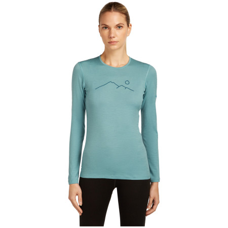 Damen-Funktionsshirt Icebreaker Women Merino 200 Oasis LS Crewe Rainer Ridge
