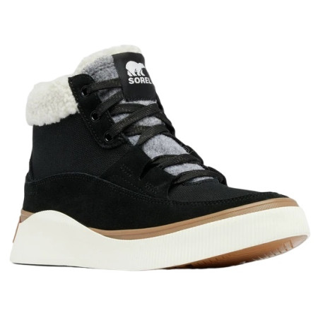 Damen Winterschuhe Sorel Out N About™ Iv Mid Sneaker Wp schwarz/weiß Black, Sea Salt