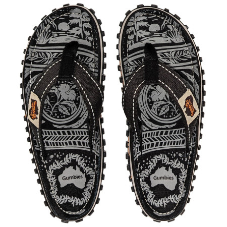 Flip-Flops Gumbies Islander Midnight Black schwarz Midnight Black
