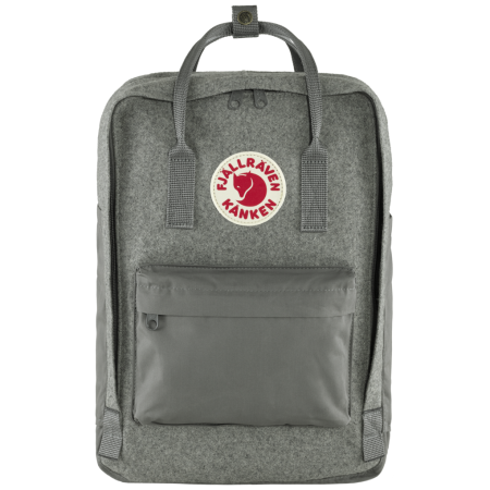 Rucksack Fjällräven Kånken Re-Wool Laptop 15" grau GraniteGray
