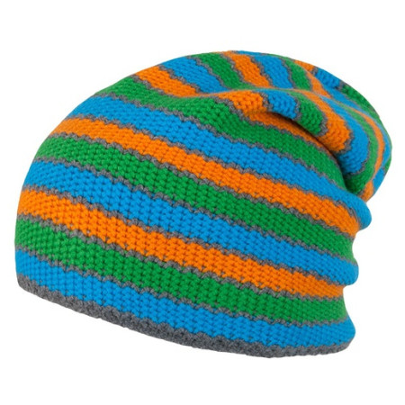 Mütze Sensor Stripes grün/blau Blue/Green/Orange