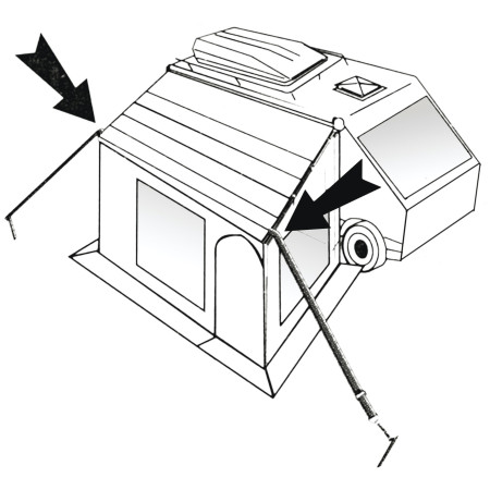 Set fürs Zelt Bo-Camp Tie-down kit Universal