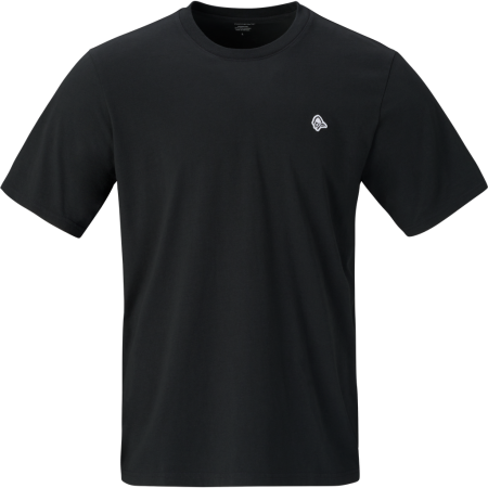 Herren T-Shirt Norrona /29 cotton viking patch T-shirt schwarz Caviar Black