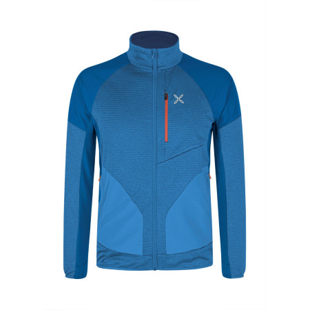 Herren-Sweatshirt Montura Thermal Grid 2 Maglia blau DEEP BLUE/ORANGE