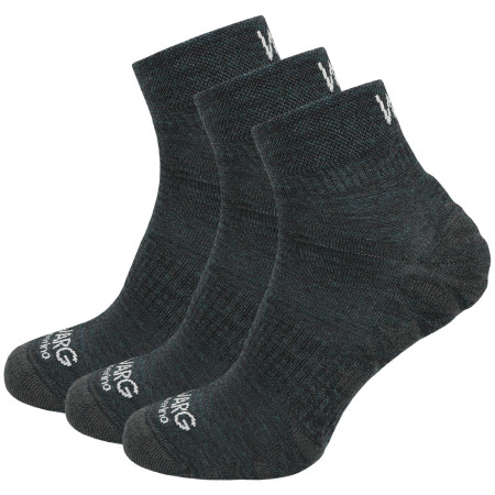 Socken Warg Endurance Merino Mid 3-pack grün Viridian green