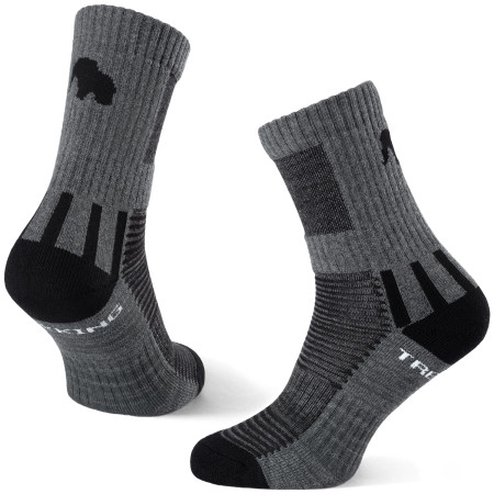 Socken Zulu Trekking Men schwarz/grau