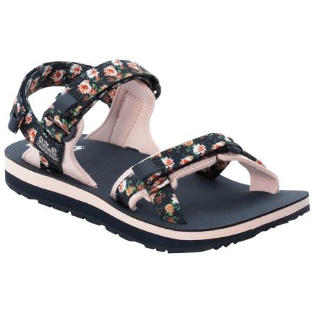 Damensandalen Jack Wolfskin Outfresh Deluxe Sandal W dunkelblau night blue all over
