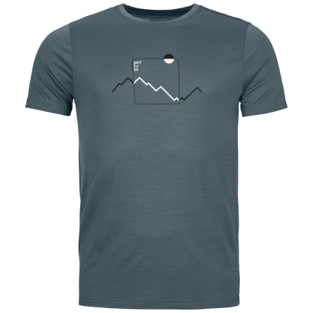 Herren-T-Shirt Ortovox 150 Cool Peak Focus Ts Men's grau Dark Arctic Grey