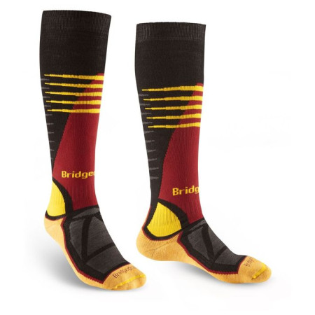 Herren Kniestrümpfe Bridgedale Ski Midweight schwarz/gelb black/gold/226