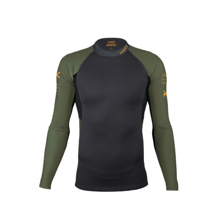 Herren-Funktionsshirt Hiko Symbio e. L/S Top grün/schwarz