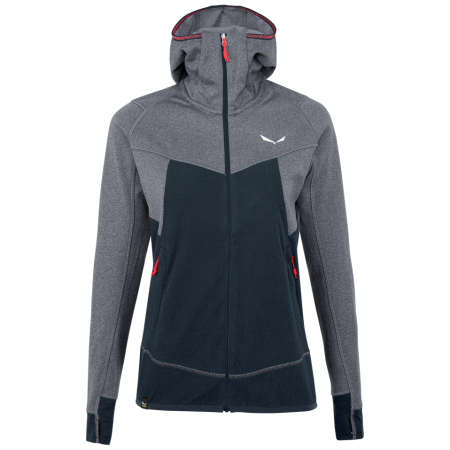 Sweatshirt Salewa Puez Hybrid Pl W Fz Hdy blau Navy Blazer Melange