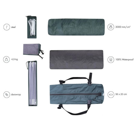 Zelt Zulu Dome 4 Plus Black