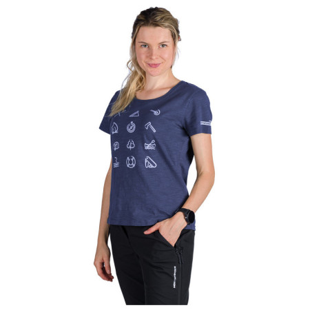 Damen-T-Shirt Northfinder Candice dunkelblau 464bluenights