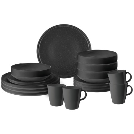Geschirrset Brunner Lunch box Odette schwarz Double Black