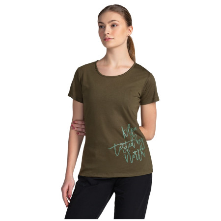 Damen-T-Shirt Kilpi Garove dunkelgrün dark green