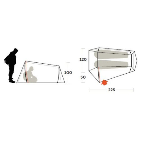 Ultraleichtes Zelt Ferrino Lightent 2 Pro