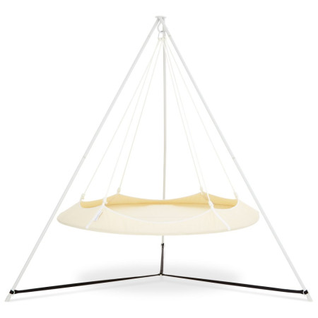 Schaukel Hamaka.eu Hangout Pod SET beige krémová /bílá lana