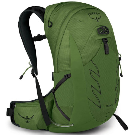 Wanderrucksack Osprey Talon 22 2023 schwarz/grün green belt/black