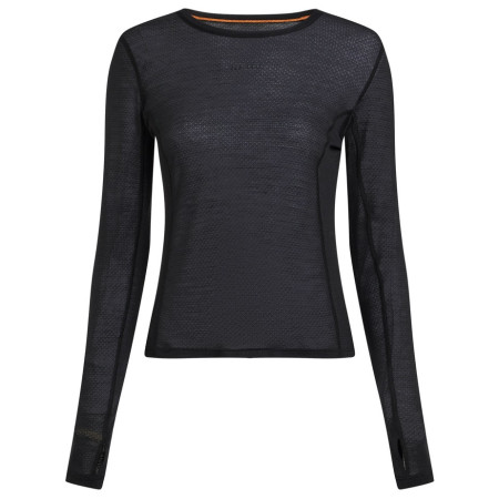 Damen-T-Shirt Icebreaker Women Merino Blend 75 Cool-Lite™ Featherlight™ LS Crewe schwarz Black