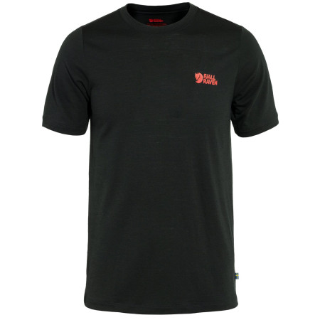 Herren-T-Shirt Fjällräven Abisko Wool Logo SS M schwarz Black