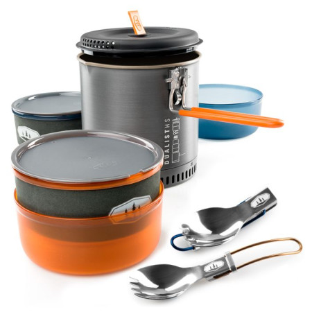 Geschirrset GSI Outdoors Halulite Dualist HS grau