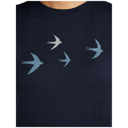 Damen-T-Shirt Icebreaker Women Merino 150 Tech Lite SS Tee Bird Transit