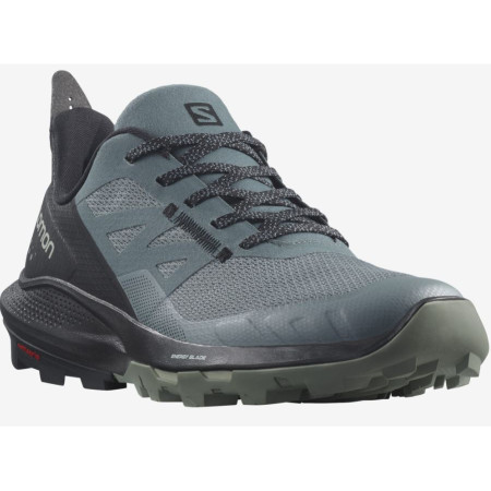 Damen Wanderschuhe Salomon Outpulse schwarz/grün stormy weather