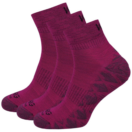 Socken Warg Endurance Merino Mid 3-pack lila Fuchsia