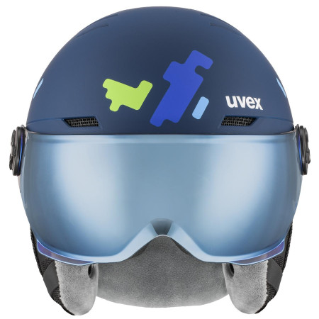 Kinder Skihelm Uvex Rocket Jr. Visor