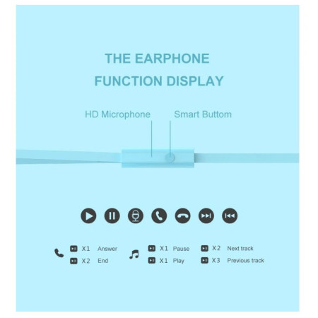 Kopfhörer Swissten EARBUDS RAINBOW YS-D2