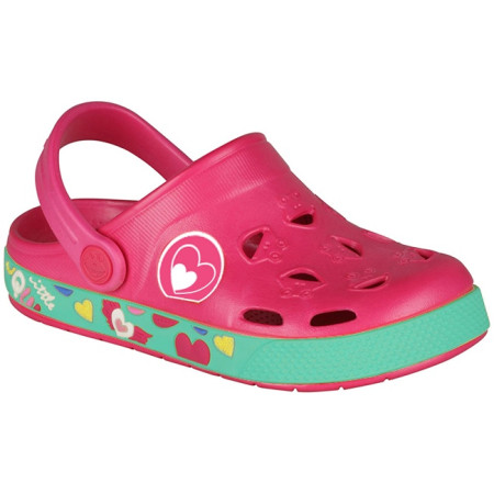 Kindersandalen Coqui Froggy 8802 rosa LtFuchsiaHearts