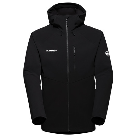 Herren Softshell-Jacke Mammut Ultimate Comfort SO Hooded Jacket Men schwarz black