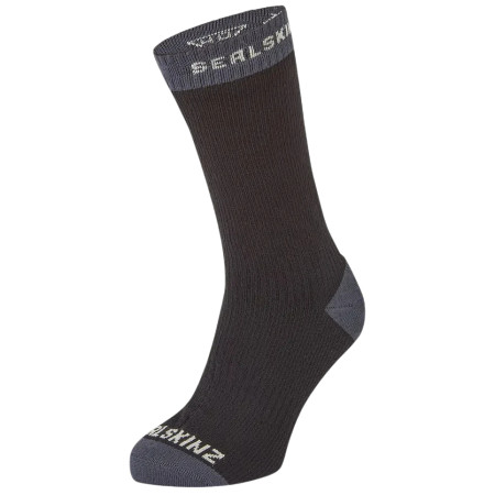 Wasserdichte Socken SealSkinz Wiveton schwarz/grau Black