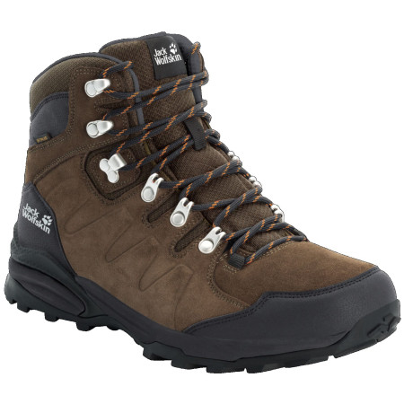 Herrenschuhe Jack Wolfskin Refugio Texapore Mid M braun Brown/Phantom