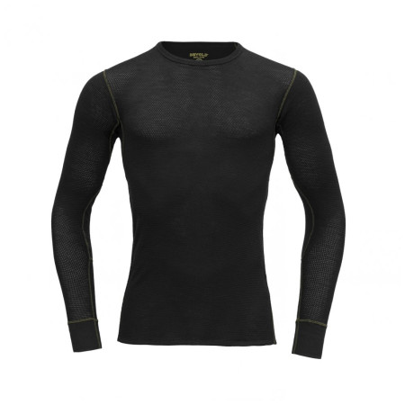 Herren-T-Shirt Devold Wool Mesh Man Shirt schwarz Caviar