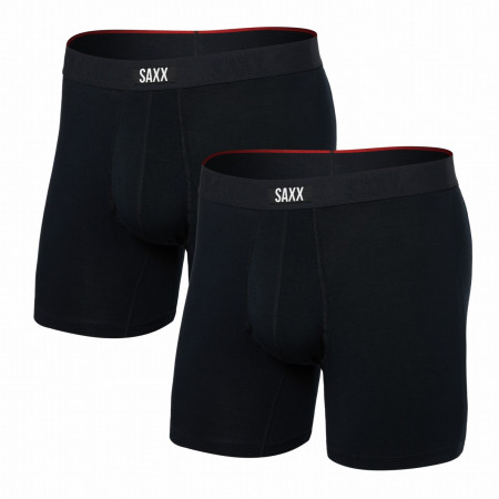 Boxershorts Saxx Vibe Xtra Super Soft Bb Fly 2Pk schwarz Black