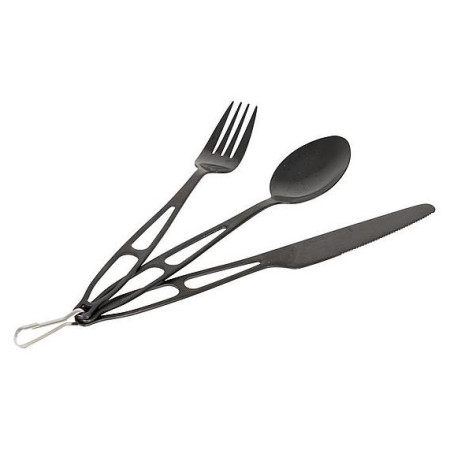 Besteck Bo-Camp Outdoorcutlery 3 schwarz Black