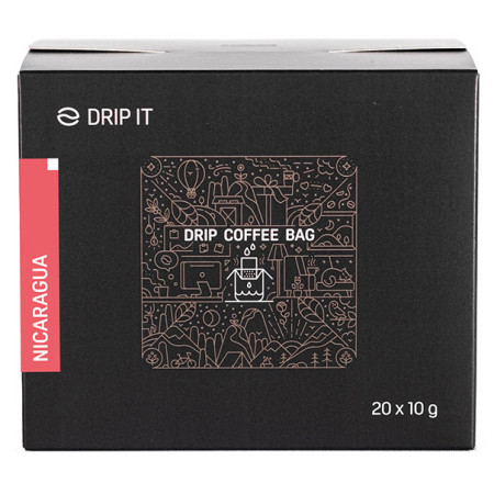Kaffee Drip it Nicaragua Jinotega 20 x 10 g rot