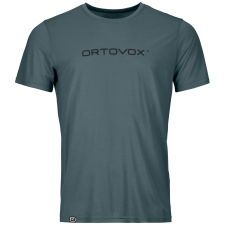 Herren-Funktionsshirt Ortovox 150 Cool Brand Ts M grau/schwarz Dark Arctic Grey