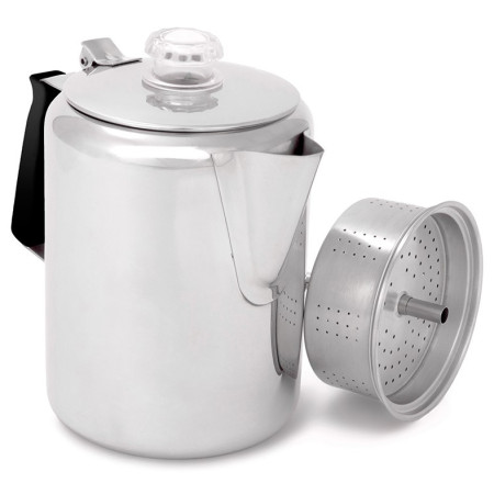 Kaffeemaschine GSI Outdoors Glacier Stainless 9 Cup silber