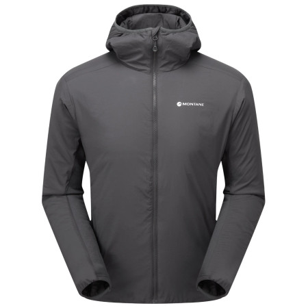 Herren-Winterjacke Montane Sirocco Hoodie grau MIDNIGHT GREY