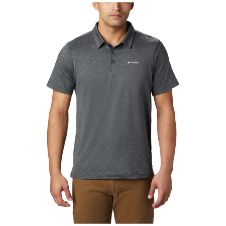 Herren-T-Shirt Columbia Tech Trail Polo grau Shark