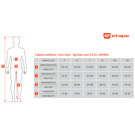 Herren-Radhose Etape Sprinter Lacl 2.0 VL