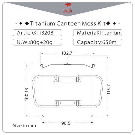 Tasse Keith Titanium Single-Wall Tit. Mug 650 ml